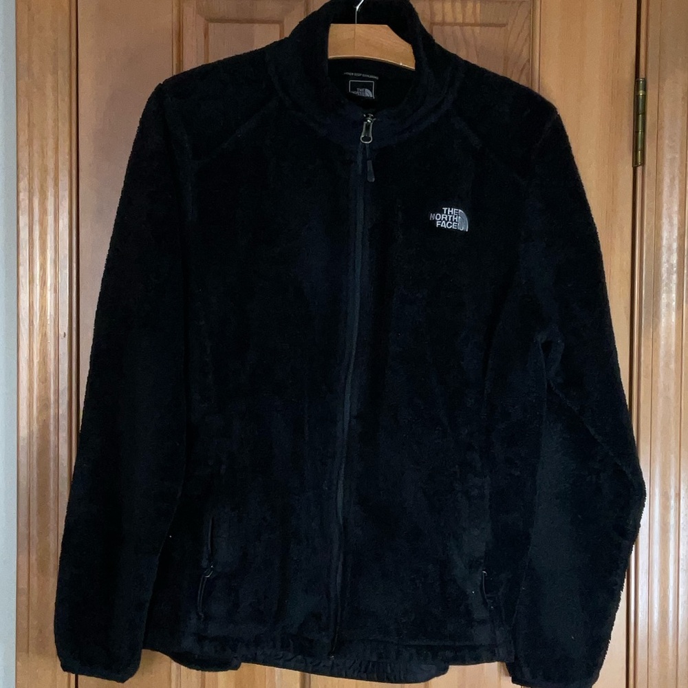 The North Face Black Fluffy Fleece Jacket L